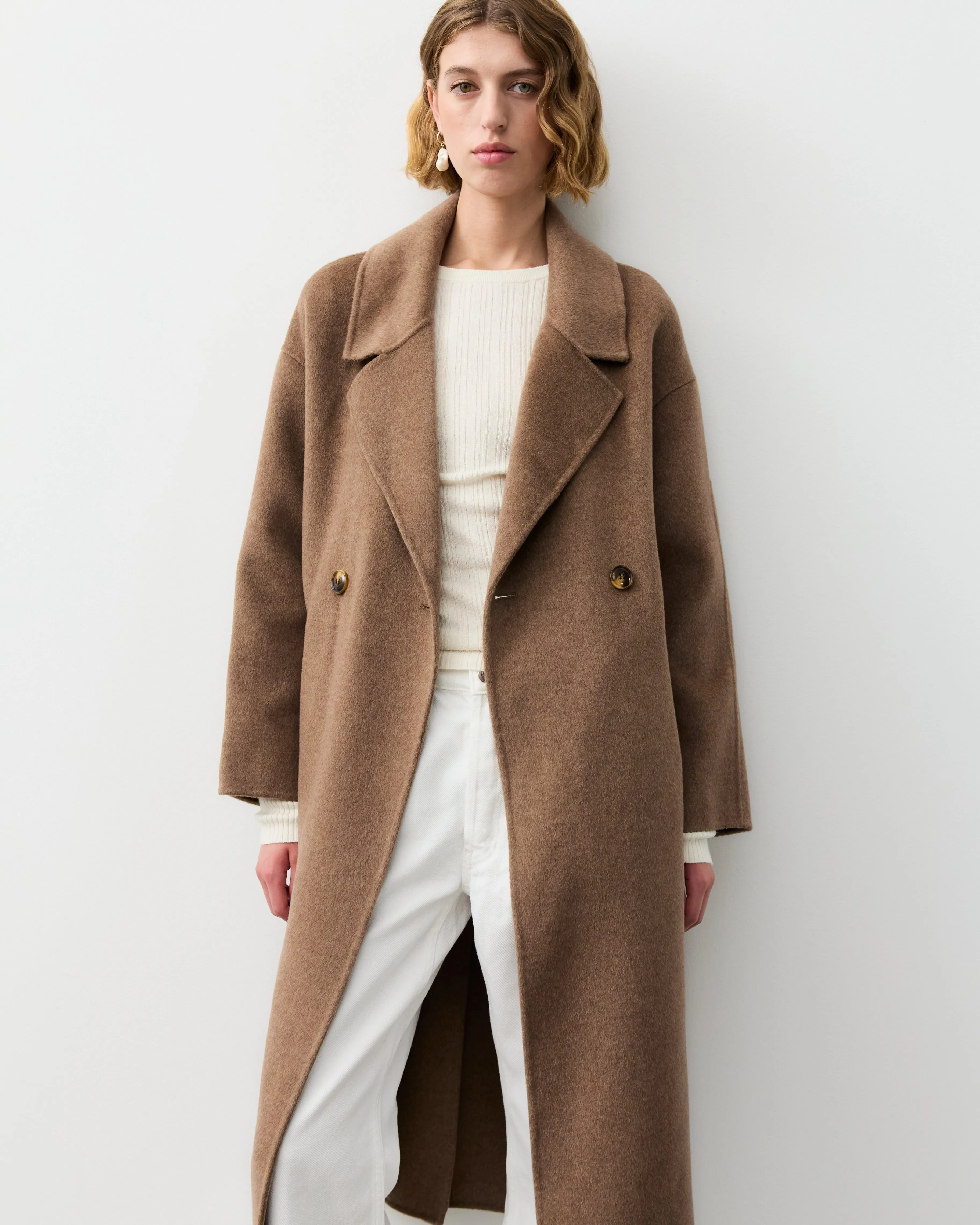 THE LONDON COAT - CHOCOLATE MELANGE