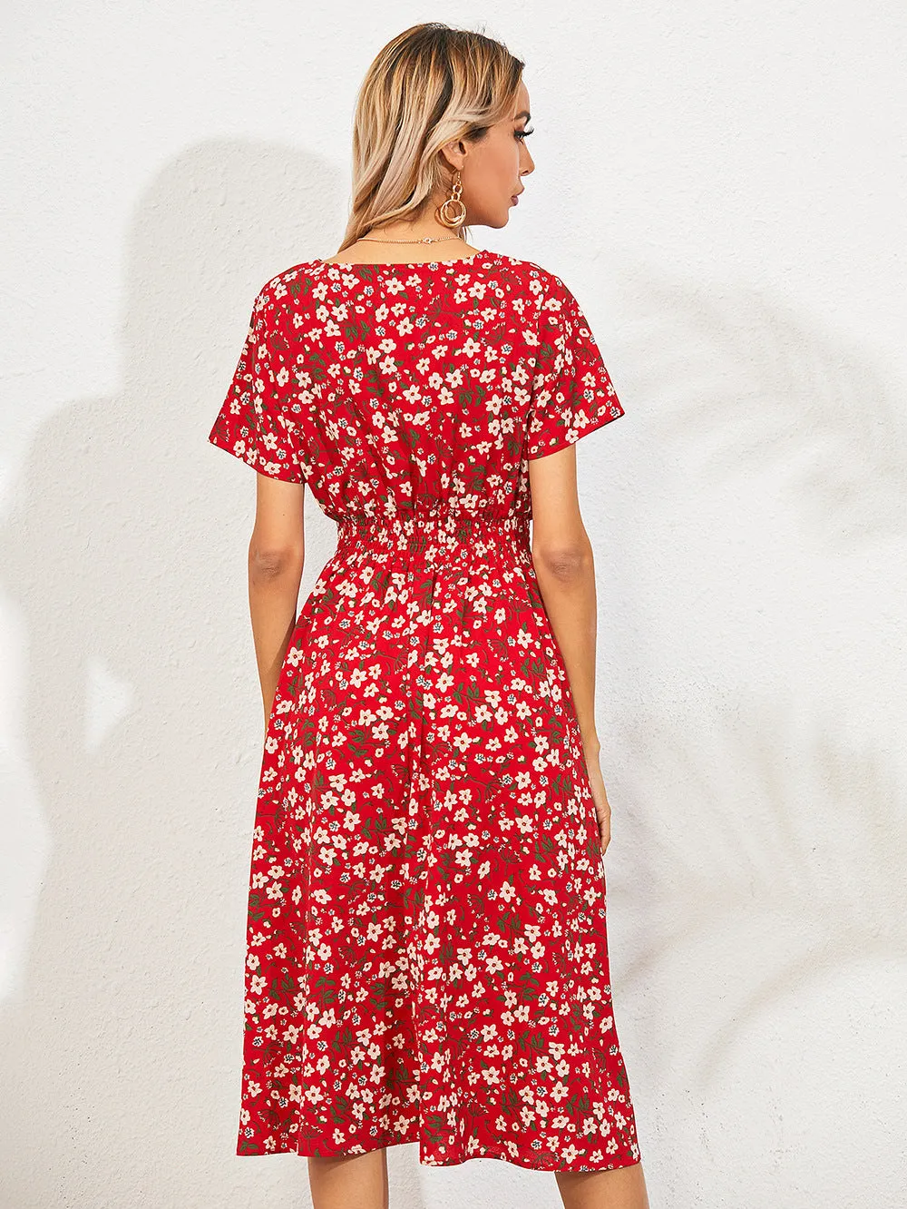 Theodora Floral Ruffle Mini Dress - FINAL SALE