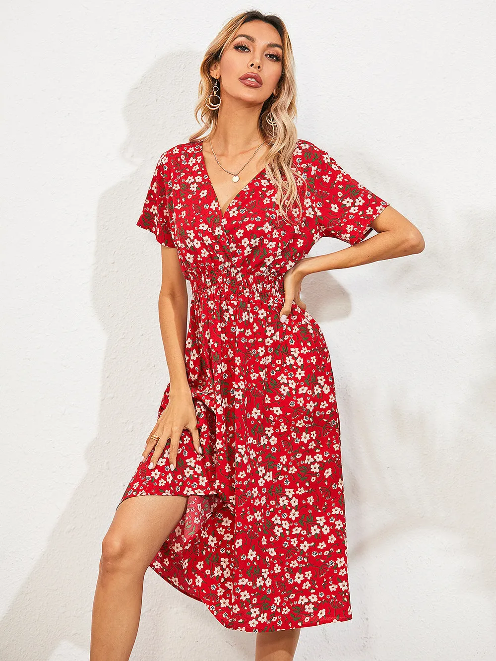 Theodora Floral Ruffle Mini Dress - FINAL SALE