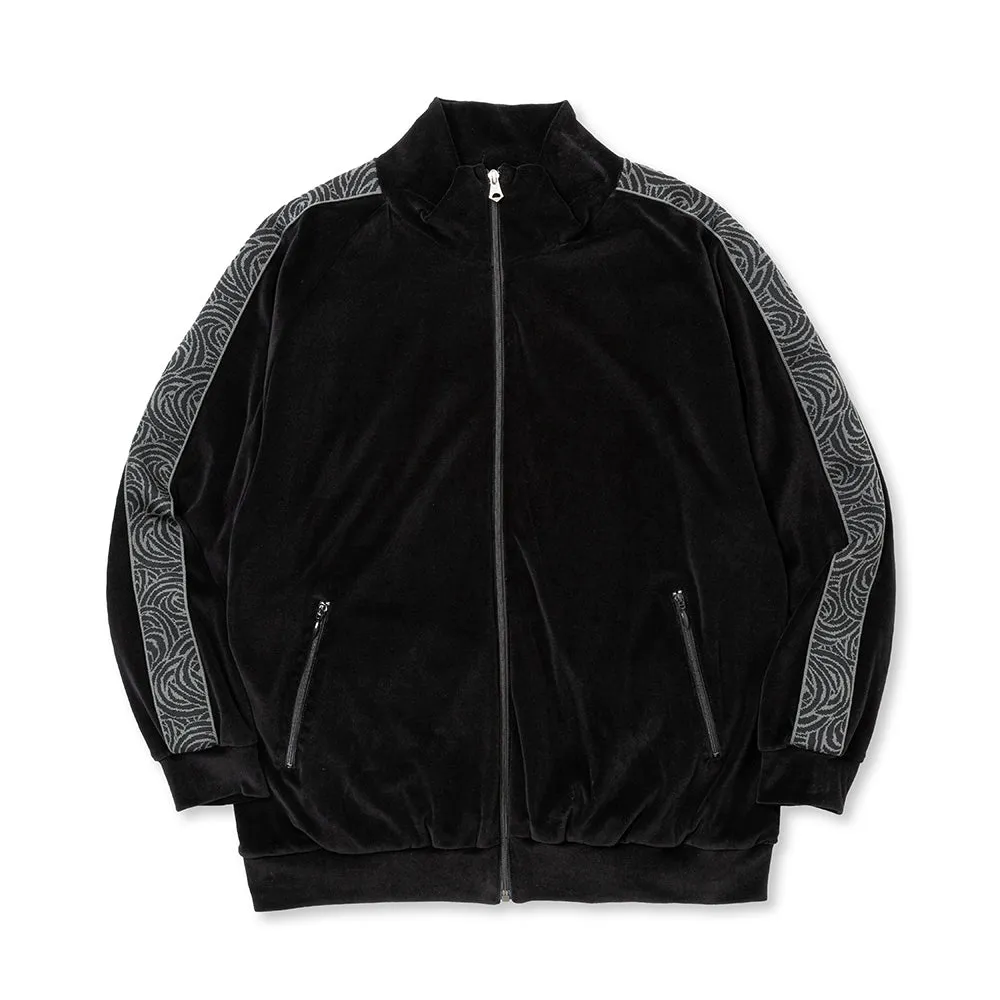 VELOUR TRACK JACKET ＜SPIRAL JACQUARD PATTERN＞