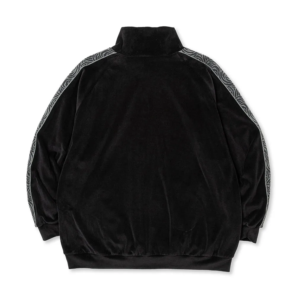 VELOUR TRACK JACKET ＜SPIRAL JACQUARD PATTERN＞