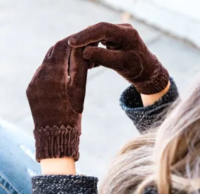 Velvet Gathered Gloves