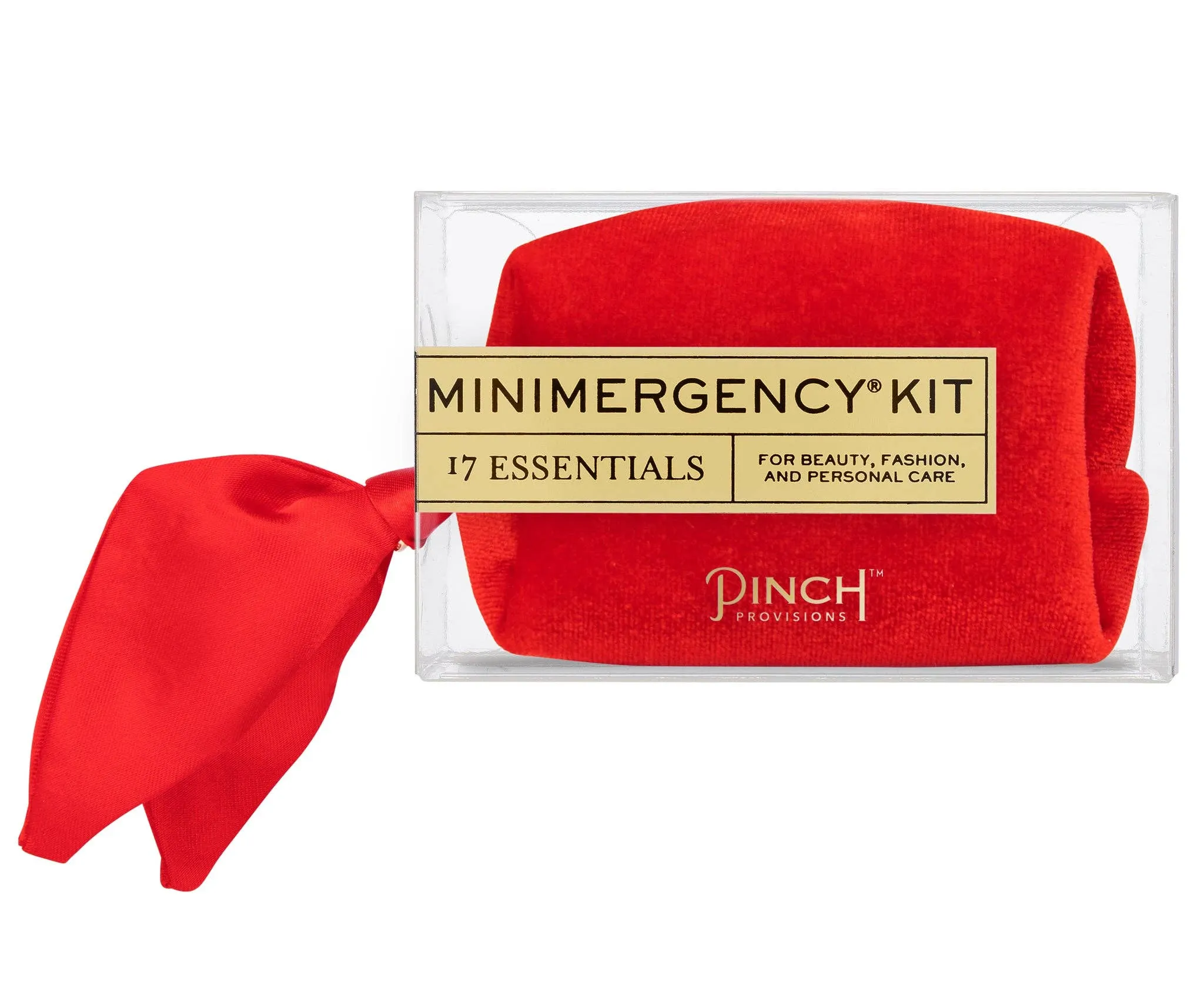 Velvet Scarf Minimergency Kit: Poppy Red