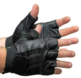 VL428 Vance Leather Spandex and Leather Shorty Glove