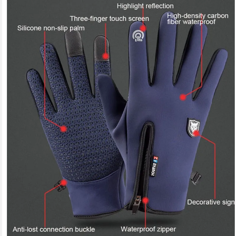 Winter Waterproof Thermal Touch Screen Gloves