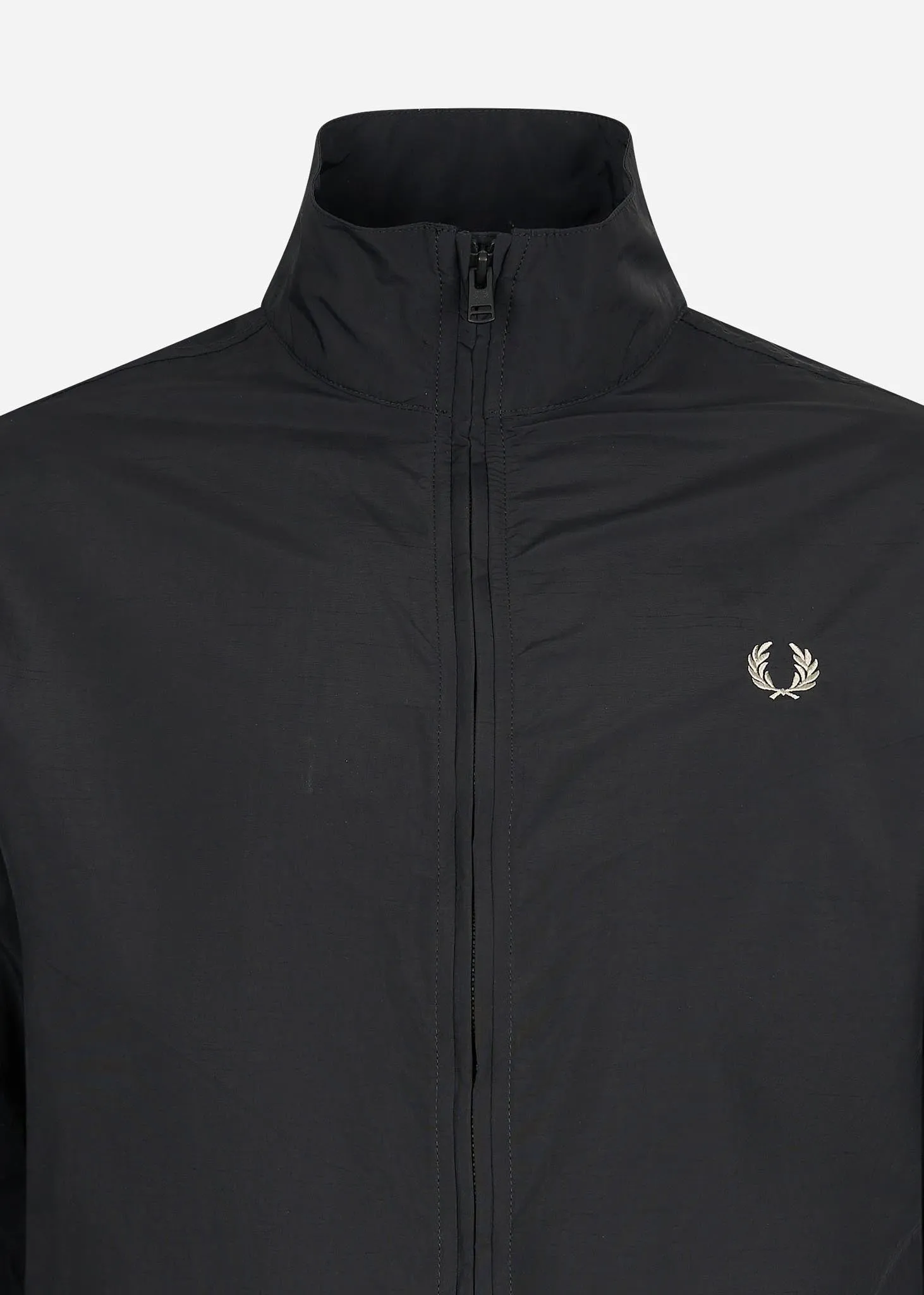 Woven track jacket - black