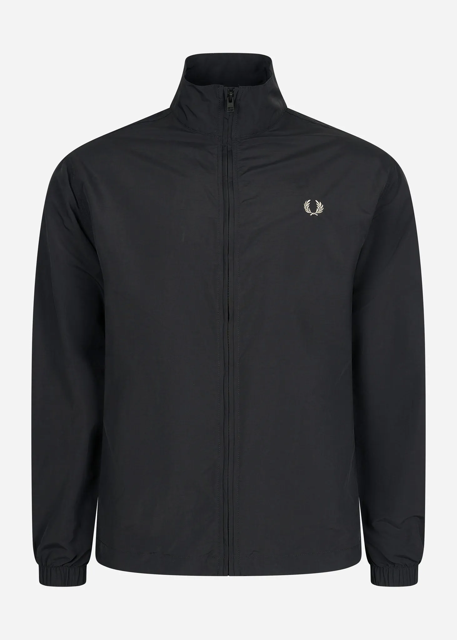 Woven track jacket - black