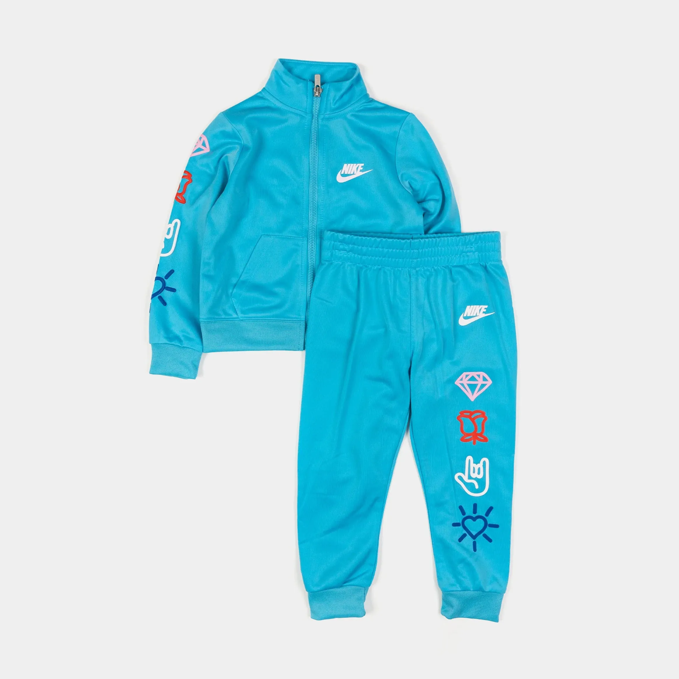 XO Swoosh Tricot Preschool Set (Blue)